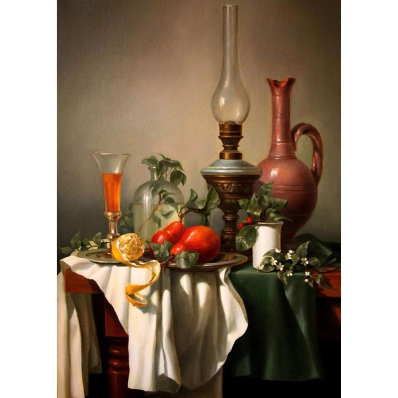 Floral Fruit DIY 5D Diamond Painting Full Round Drill Flower Diamond Embroidery Cross Stitch Mosaic Kits Wall Art Home Decor