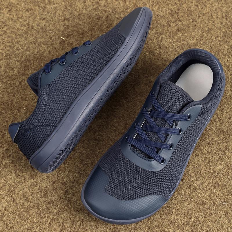 Модные новые унисекс широкие туфли дышащая сетка мужские босые туфли с широким носком брендовые балетки мягкие нулевая подошва кроссовки с широким носком большой размер