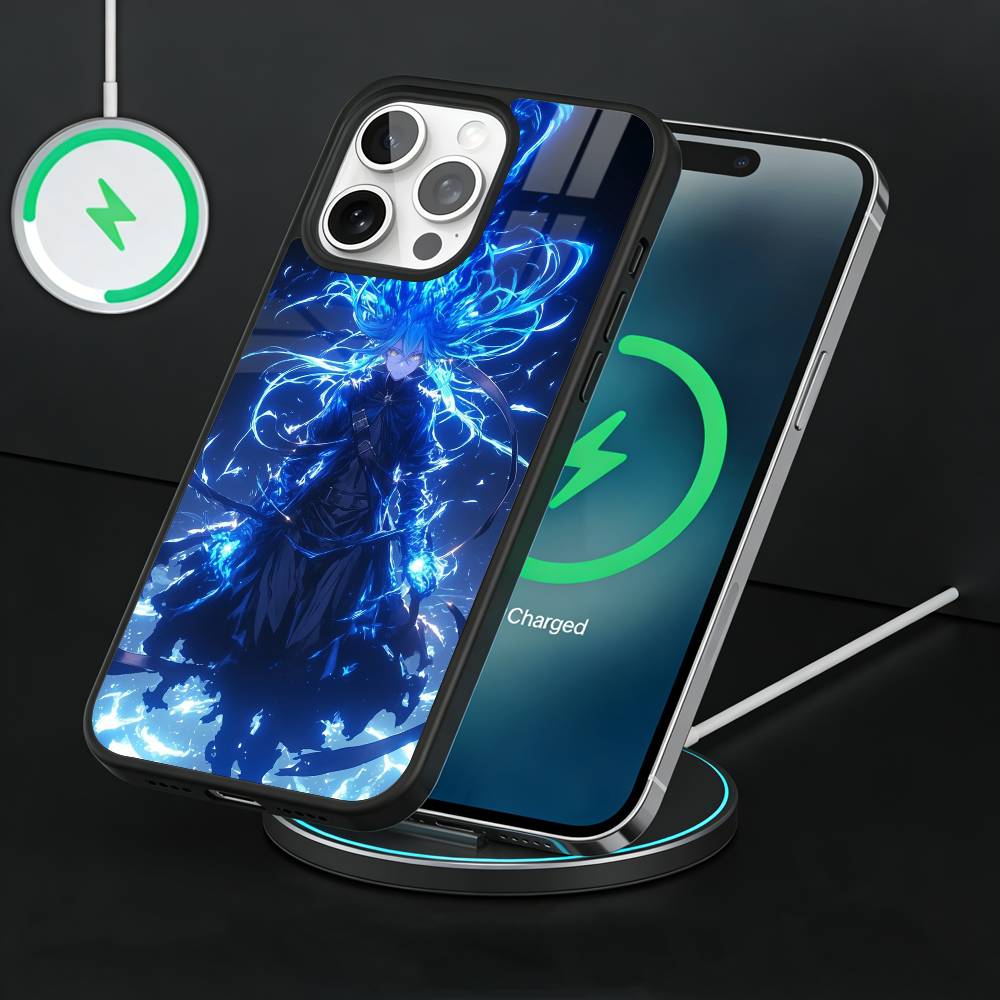 Чехол для телефона R-Rimuru T-Tempest Tensei Для iPhone 17, 16, 15, 14, 13 Plus, Pro Max Магнитный Для Magsafe Беспроводная зарядка