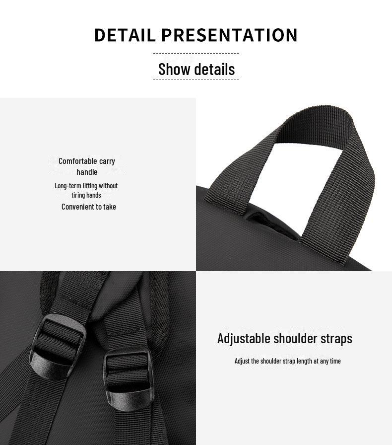 Large Capacity Men's Student Backpack for Cycling, Sports, and School