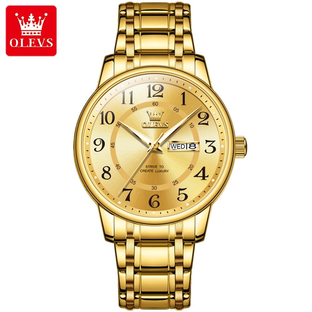 Olevs 2891 Custom logo Arabic Numerals Digital Dial Classics Business Luxury Waterproof Calendar Quartz Watch Man Wrist Watch