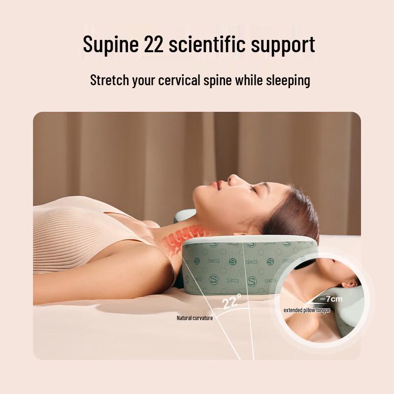 SKG Graphene Far-Infrared Heating Cervical Pillow CN plug (adapter included)