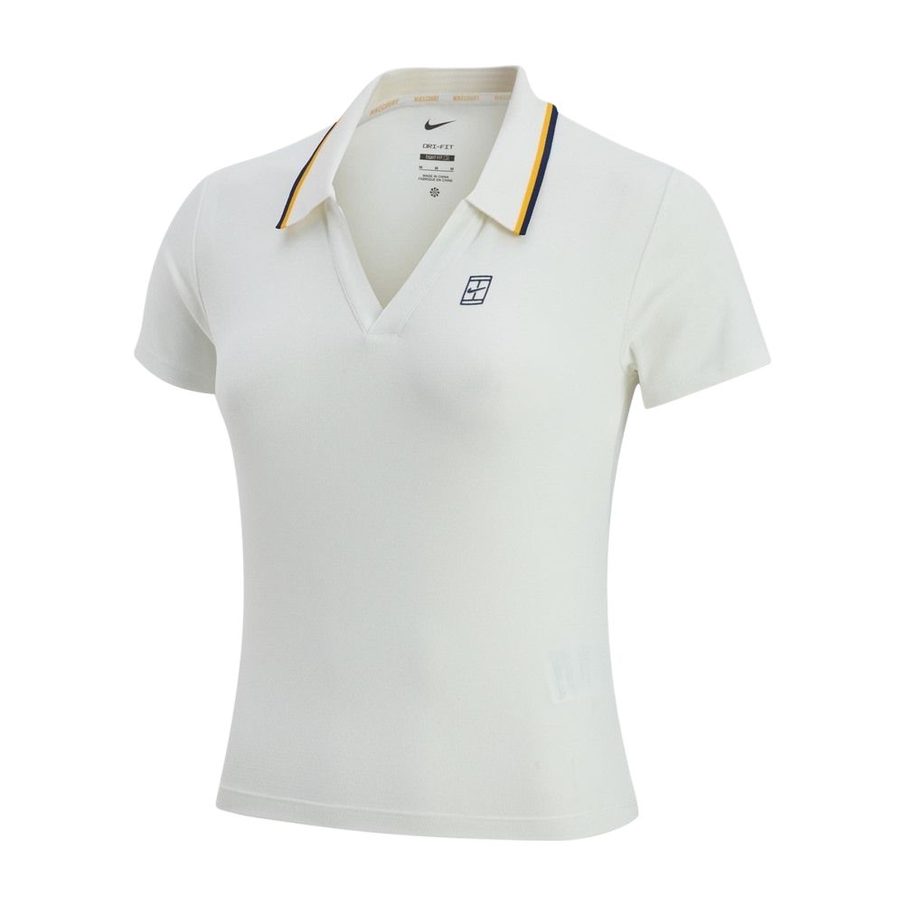 Nike Женская футболка-поло с коротким рукавом Slam Dri-FIT, удобный пуловер, топы IW1210-133