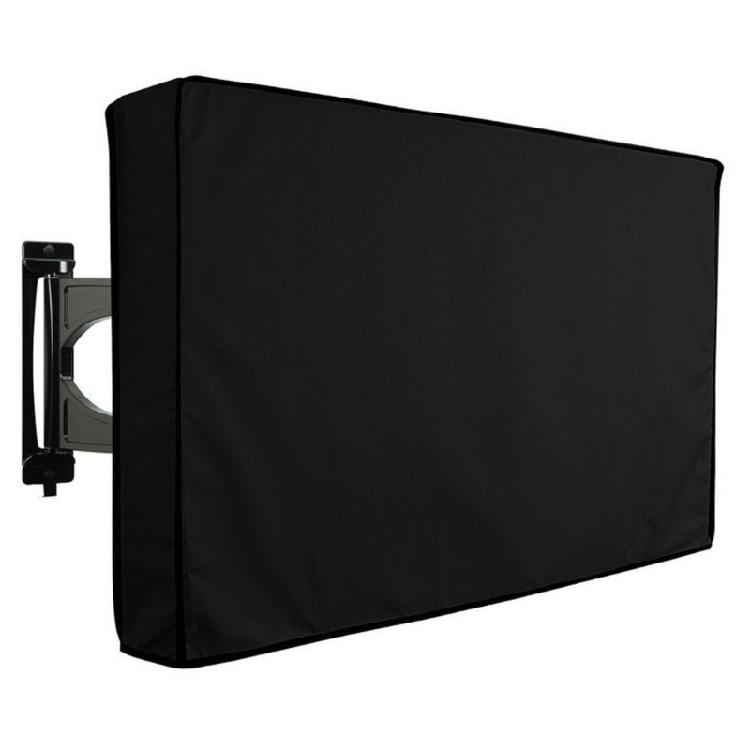 Universal Television Cover Heavy Duty Waterproof Dustproof Fabric Scratch Protections with Convenient Storage Pocket