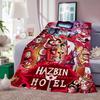 Аниме H Hazbin H Hotel Плед Мягкий и Нежный для Дивана Кровати Дневного Сна Покрывало Все Сезоны Одеяло