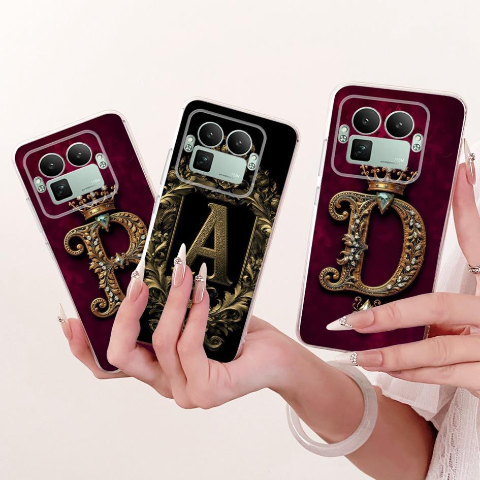 For Realme GT8 Case Realme GT 8 Pro Cover 2025 Fashion Letters Crown Capa Soft Silicone Bumper For Realme GT8 Pro RMX5210 Fundas