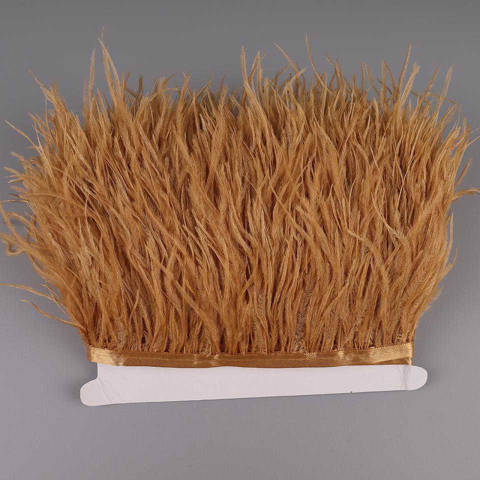 2М Страусиные перья на ленте для рукоделия шитья в платье декоративные перья на тесьме бахрома для одежды