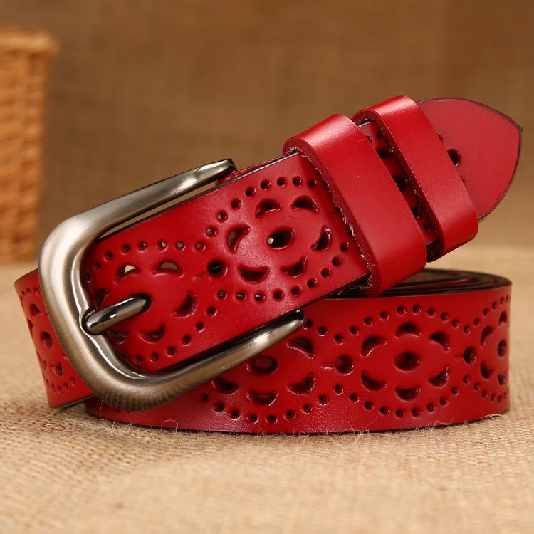 Женский широкий ремень из натуральной кожи - Простой и универсальный модный аксессуар в корейском стиле