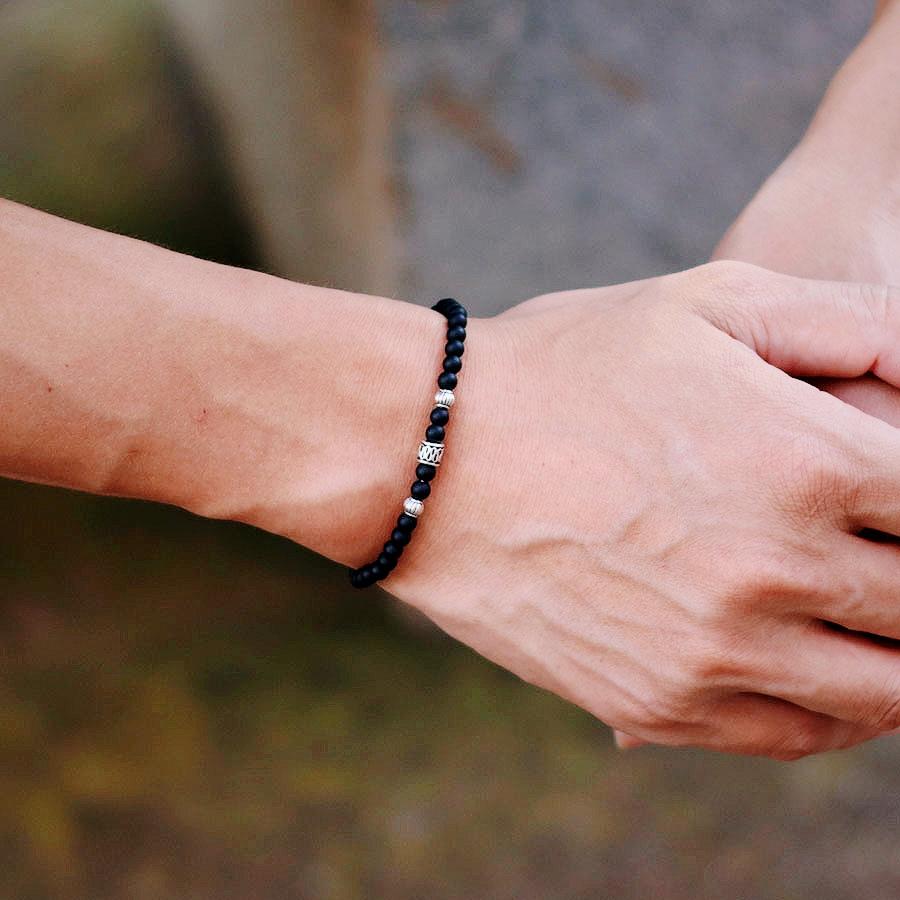 Натуральный красный камень 4 мм, браслет из бусин, мужские и женские модели, простые серебряные украшения, браслет из бисера, тонкий подарок в виде одного круга