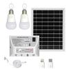 Portable Solar Lighting System Waterproof 5.5W Solar Panel 1W & 2W LED Bulbs 5000mAh Controller