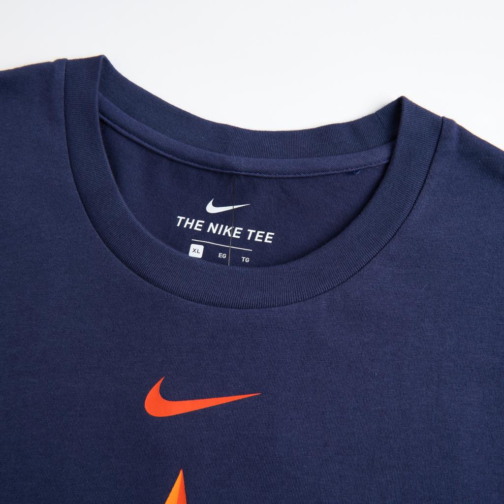 Nike MLB Collaboration Houston Astros T-Shirt Logo Quick-Dry Crew Neck Short Sleeve Kids Tops Light-Blue 3Z3B7SAM4-HOU