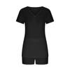 Женский мягкий комплект из 2 предметов с градиентом, пижамный комплект, шорты с короткими рукавами, комплекты домашней одежды, пижамы, ночное белье