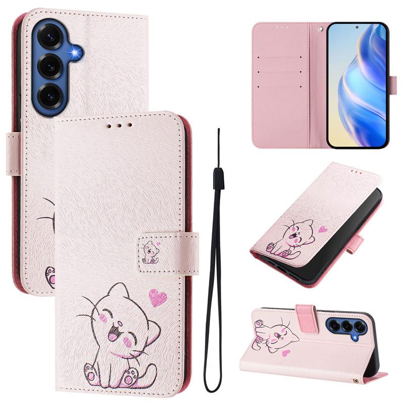 Кожаный чехол-книжка S26+ для Samsung Galaxy S26 Ultra S 26 Edge Pro Plus SM-S948B, кошелек, магнитный, с рисунком