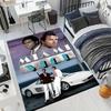Майами Вайс Ретро Классический Киноплакат Спортивный Автомобиль Печатная Зона Ковер для Пола Винтажный Кино Пол Ковер Киноман Гостиная Спальня Декор Коврик