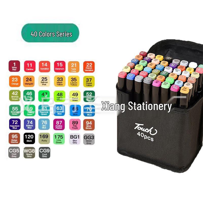 Двусторонние быстросохнущие акварельные маркеры, 48 цветов, большой емкости для студентов