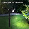 1-2PCS Solar Landscape Spotlights Garden 65LED Solar Pathway Light Outdoor  Dual Solar Panels Wall Lamp Waterproof Porch Garage