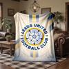Флисовое одеяло в тематике Leeds United Уютное Мягкое Плюшевое Одеяло Для Спальни Дивана Путешествий