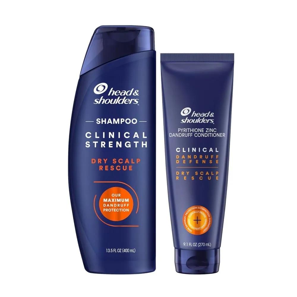 Head & Shoulders Clinical Strength Dry Scalp Rescue Shampoo 400ml + Conditioner 270ml Set