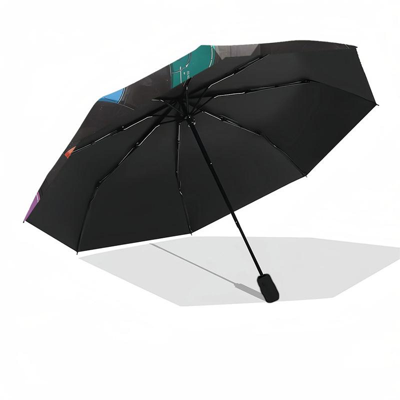 1pc Vinyl Record Artwork Umbrella with Plastic Handle,Suitable for All Seasons Home Travel Outdoor UmbrellaDD940