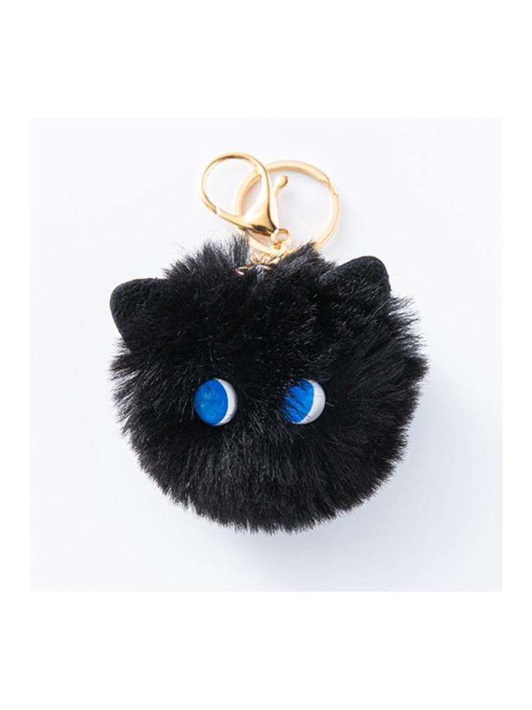 Adorable Cat Plush Ball Pendant With Creative Design For Girls In Soft Fluffy Fabric