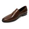 Лоферы пенни квадратный носок кожаные туфли мужские деловые повседневные коровья кожа мужские туфли один педаль