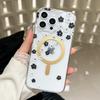 Чехол для телефона Apple 17 ProMax с IMD-покрытием, N52 Гауссовый магнитный, Высокая прозрачность для iPhone 16 Цветок 15