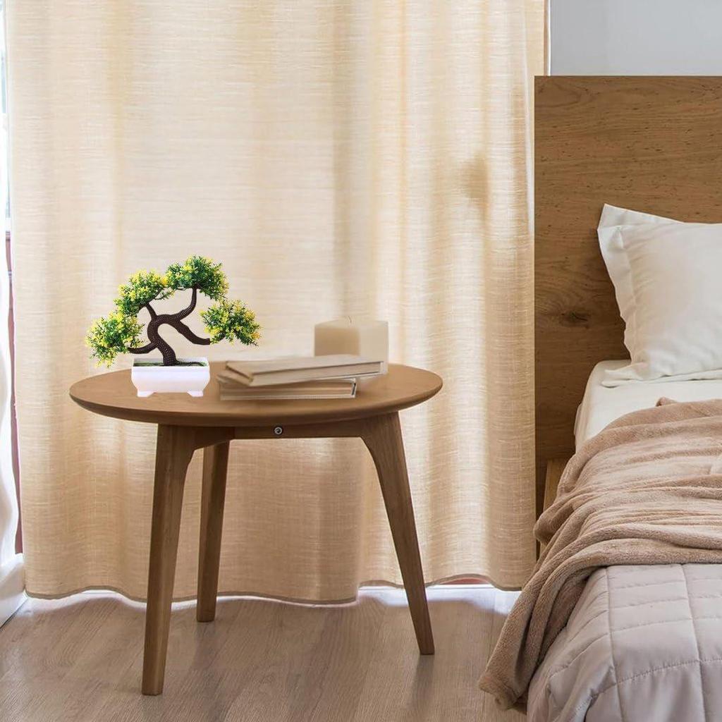 Новый 1 шт. искусственный цветок бонсай с дизайнерским горшком | Реалистичный вид - не требует ухода | Небольшие растения для домашнего декора