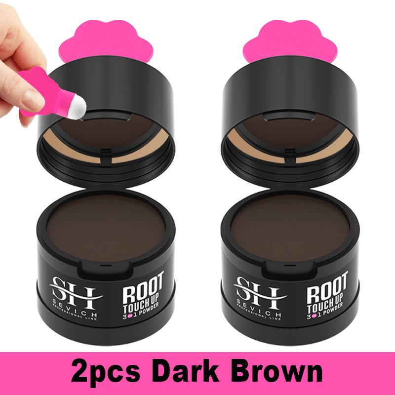 Новинка 2024 года, пудра для линии волос, 4 г, Sevich, черный корень для покрытия корней, мгновенный водостойкий порошок для линии теней, консилер для волос, покрытие для макияжа