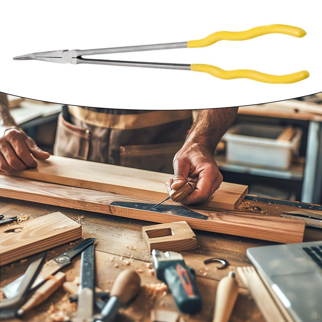 Extra Long Pin Reach Pliers 16inch Portable Multifunctional Repair Tool Nose for