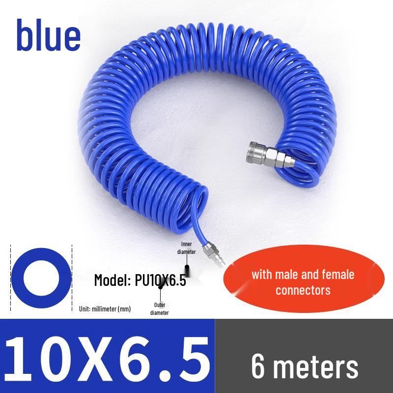 High-Pressure Retractable Air Hose with Quick Couplings