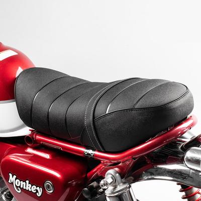 Одиночное сиденье для Honda Monkey 125 JB02 Сиденье для пассажира Внешняя кастомная деталь - Сиденье/Шестерня - Двухместное - (черный)