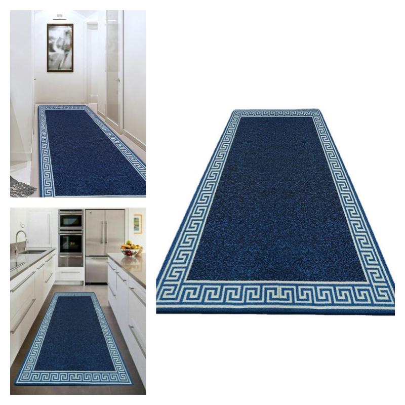 New Chinese-style Geometric Rug For Kitchen And Bedroom Anti-skid And Easy To Clean