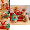 Adorable Christmas Series Capybara Plush Toy For Kids Featuring Soft Pp Cotton Filling And Cute Designs