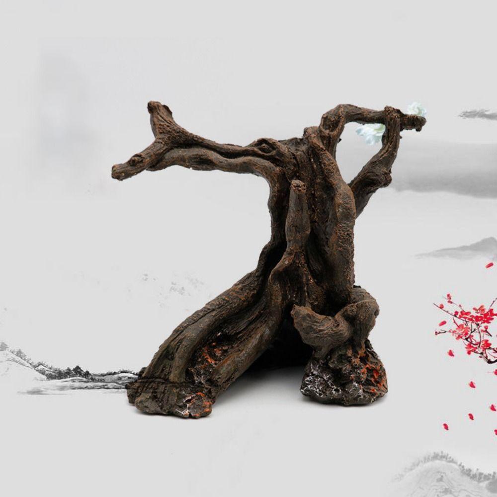 Декоративный рак-отшельник, игрушка для скалолазания, имитация рептилий, цилиндр, корни, аквариум с растениями