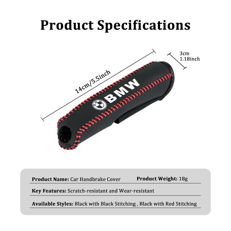 Leather Car Handbrake Cover Non-slip Brake Brake Protector Sleeve For BMW M Sport M2 M3 M4 M5 M6 E46 E90 E60 F10 F20 E87 X3 X6 JR9
