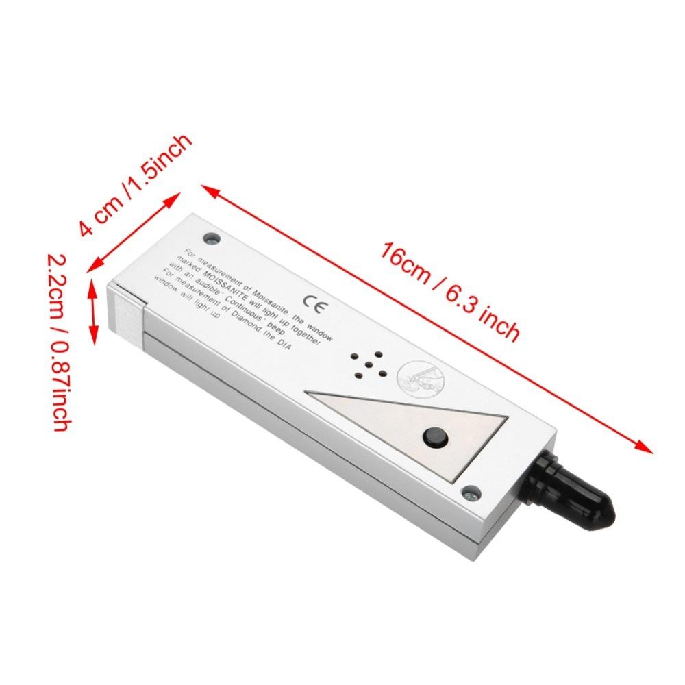 Accurate LED Indicator Moissan Tester Plastic Jewelry Testing Tool Moissanites Detector Professional Use