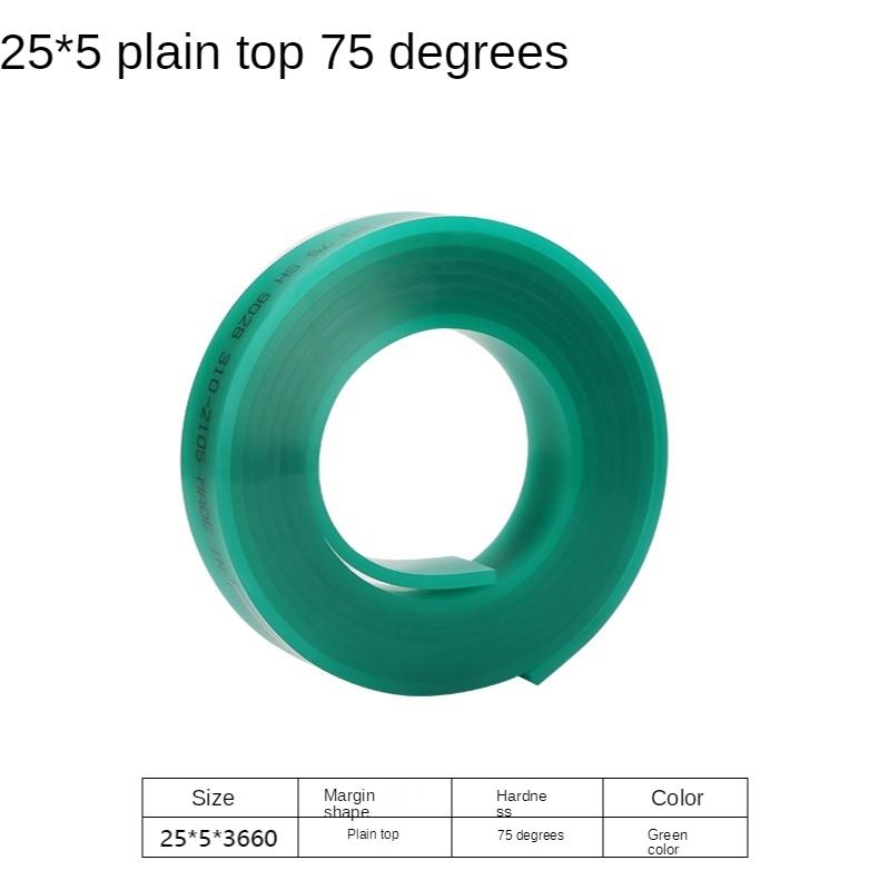 25 мм*5 мм плоский резиновый ракель для шелкографии 60A 65A 75A 80A DIY шелкография чернила для трафаретной печати инструменты для скретч-бордов резиновое лезвие ракеля