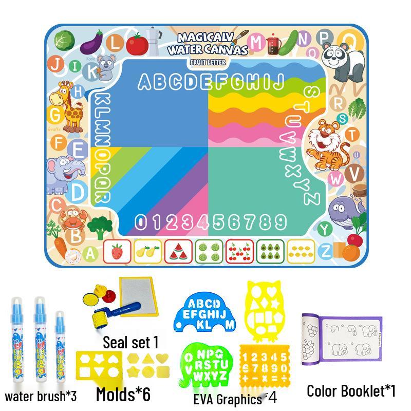 Magic Water Drawing Mat: Reusable Washable Canvas for Kids - Water Painting Graffiti Toy