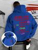 Personalized men and women couple hooded sweater print loose letters loose high street hooded