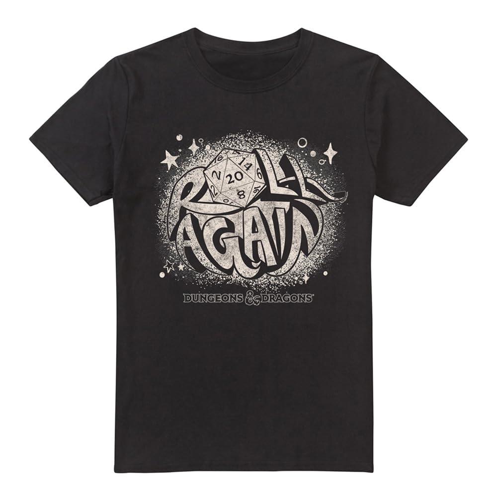 Dungeons & Dragons Mens Roll Again Vintage T-Shirt