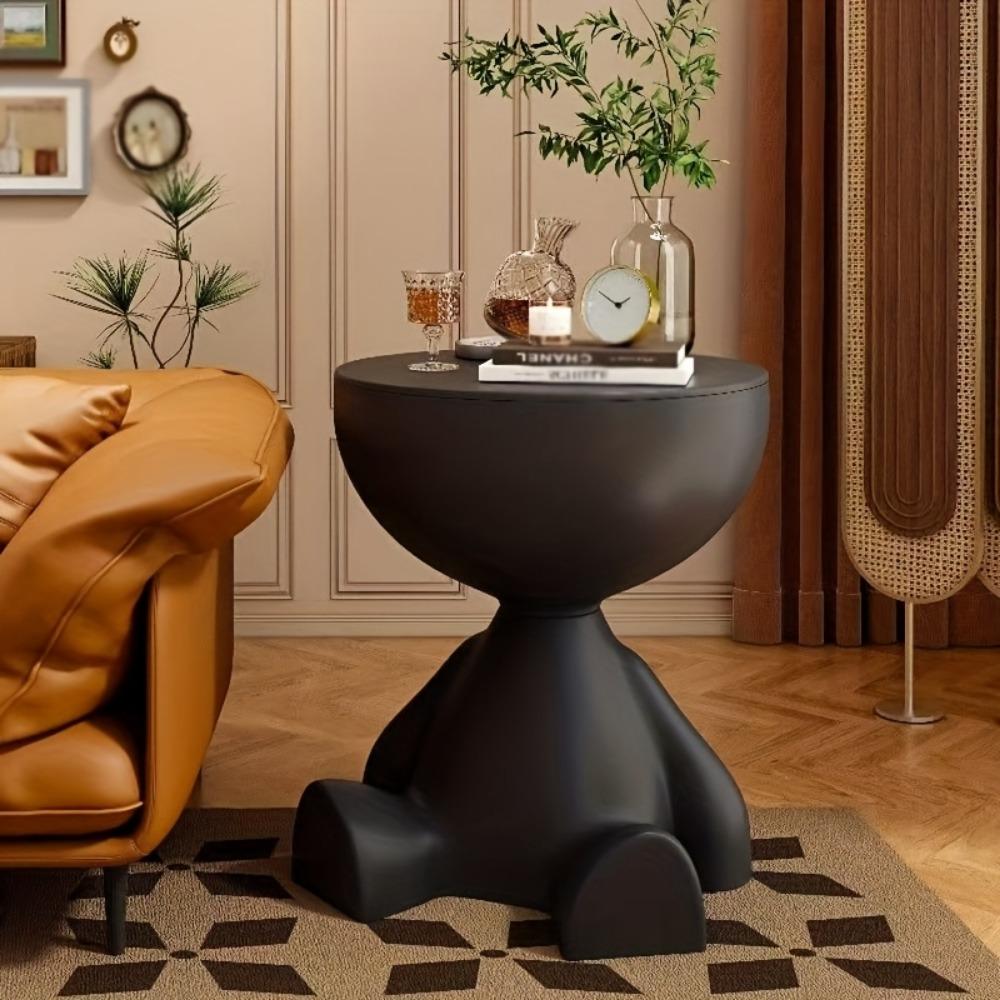 1 шт. Современная креативная пластиковая тумбочка в форме медведя, многофункциональная тумбочка, легко собирается, подходит для хранения в гостиной и спальне