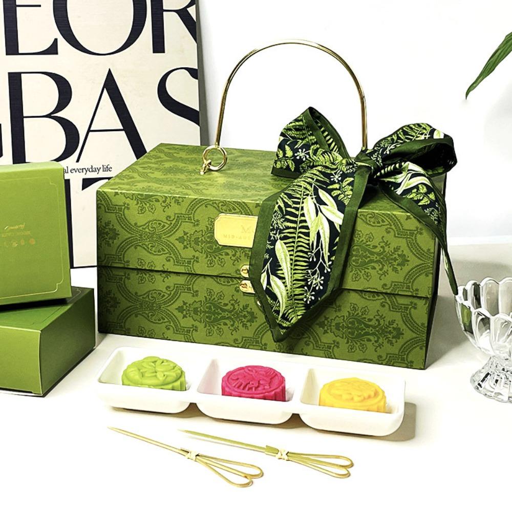 Headband Mid-Autumn Festival Gift Box Scarf Neckerchief Floral Skinny Scarf Fashion Gifts