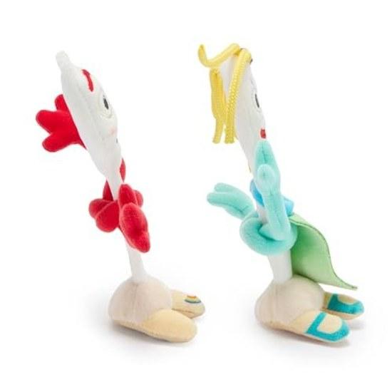 Disney Store official Forky Karen Beverly magnetic shoulder plush set - This quirky duo includes pad soft fluffy fabric Knifey from Toy Story 5 Mini