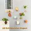 Набор из 8 шт. Мини-керамическая ваза Дизайн Магнит Магнит на холодильник Сделай сам Магнит на холодильник Для цветка Для цветка Украшения для холодильника