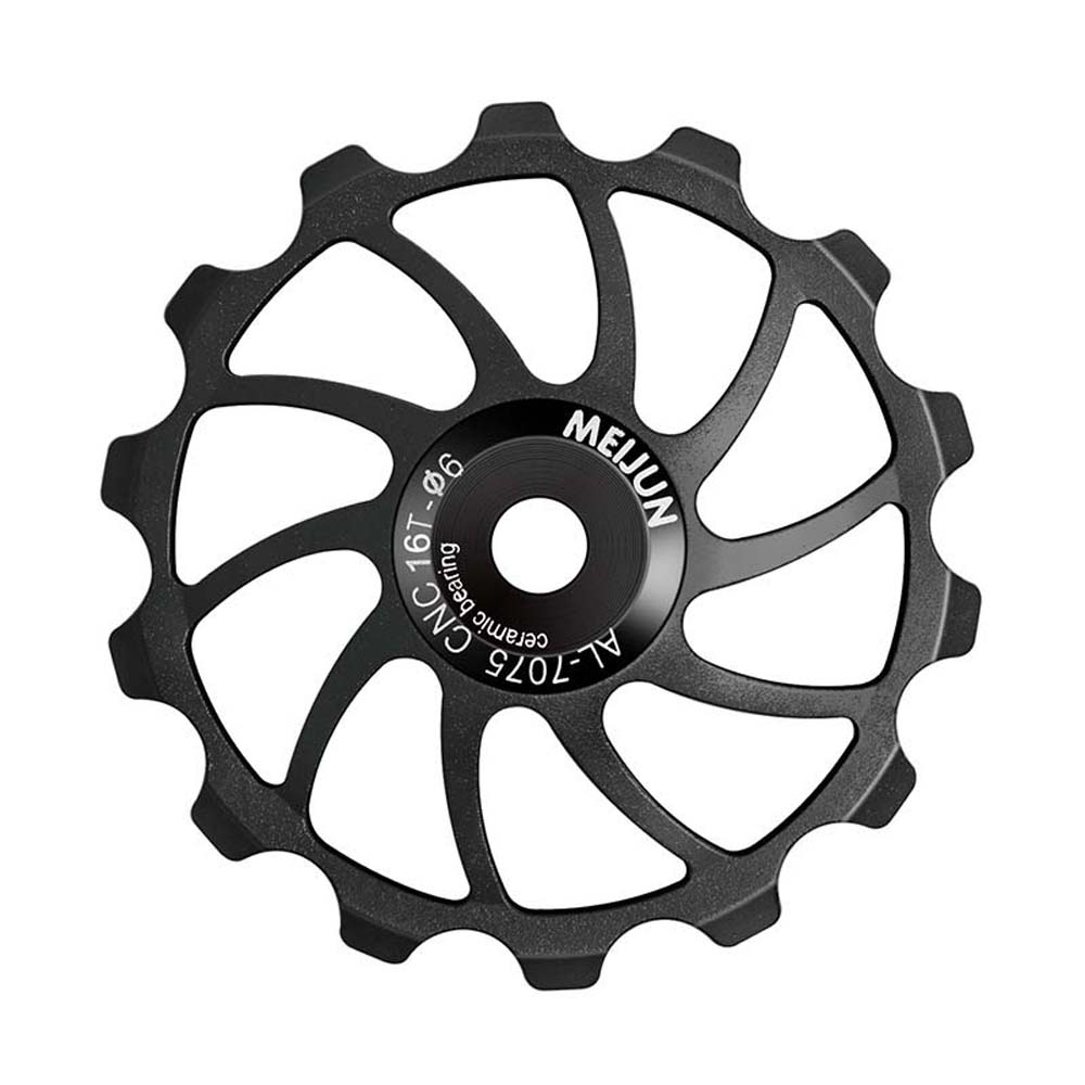 15T 16T Детали для велосипеда Колесо шкива Алюминий Цинк Цинковый сплав Подшипник Направляющее колесо Направляющий ролик Задний переключатель