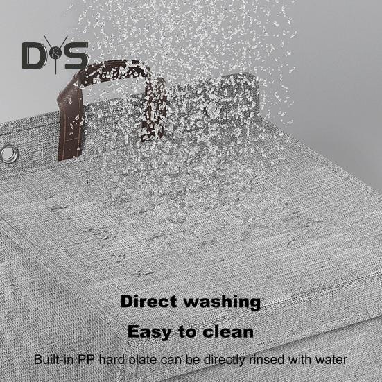 Laundry Storage Bag Clothes Hamper with Lid Dustproof Water Resistant Handle Design Clothes Laundry Basket Wall Hanging Organizer