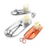 4Pcs/set Candle Wick Trimmer Scissors Extinguisher Hooks Candle Accessories with Tray Stainless Steel Wick Trimmer Dipper Tool