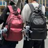 Школьный рюкзак большой вместимости Мужской водонепроницаемый туристический рюкзак Простой однотонный Ученик средней школы Старшеклассник Студент колледжа