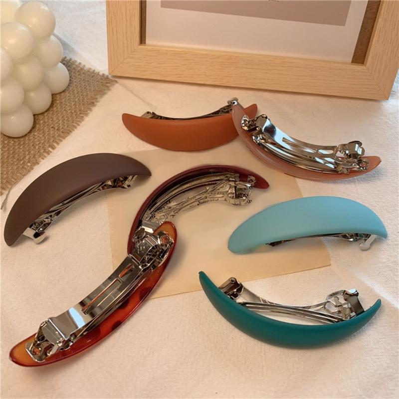 6 шт. Пружинный зажим для волос для женщин Французские стили Держатель для волос Зажим для волос Подходит для тонких Густых волос Элегантные украшения для волос