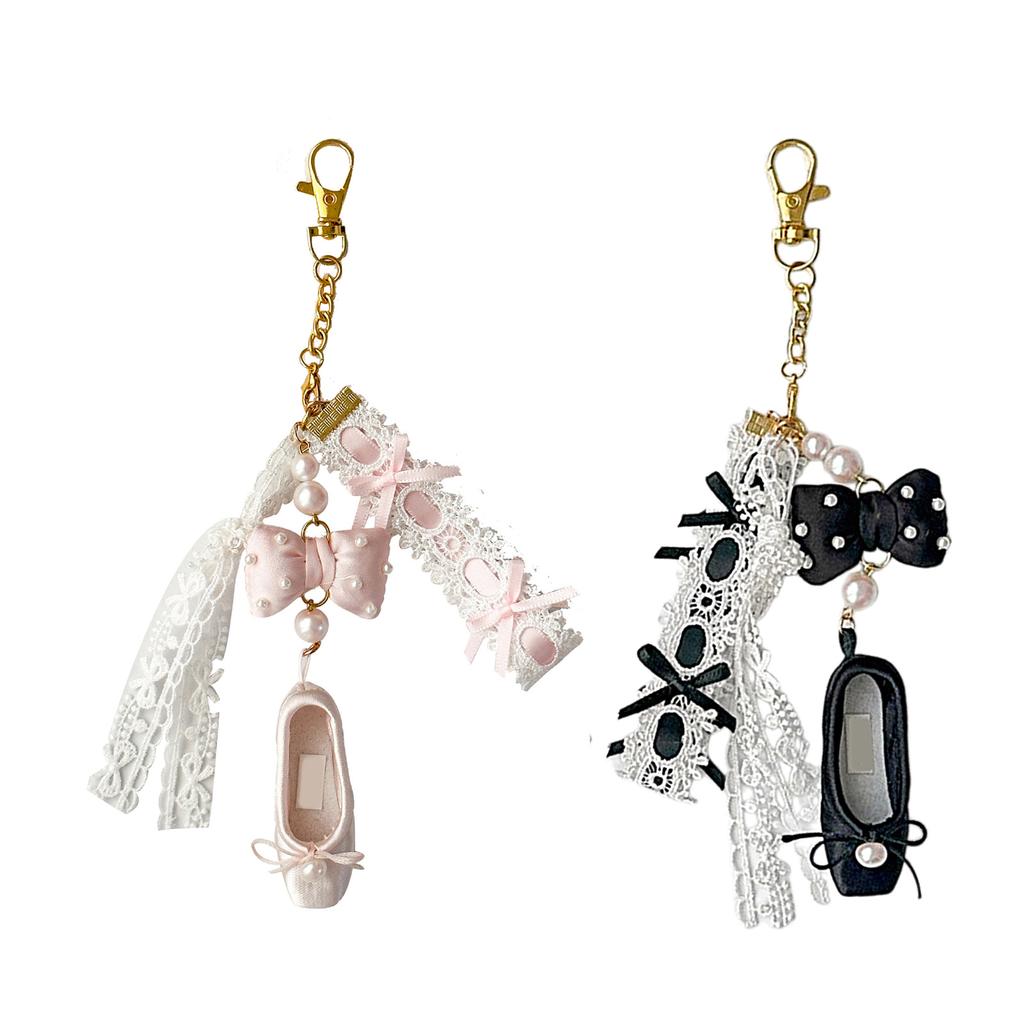 Fashionable ShoeBeaded Phone Pendant Keychain Ornament Keyring Phone Charm Chain Decorative Accessory for Bag Purse